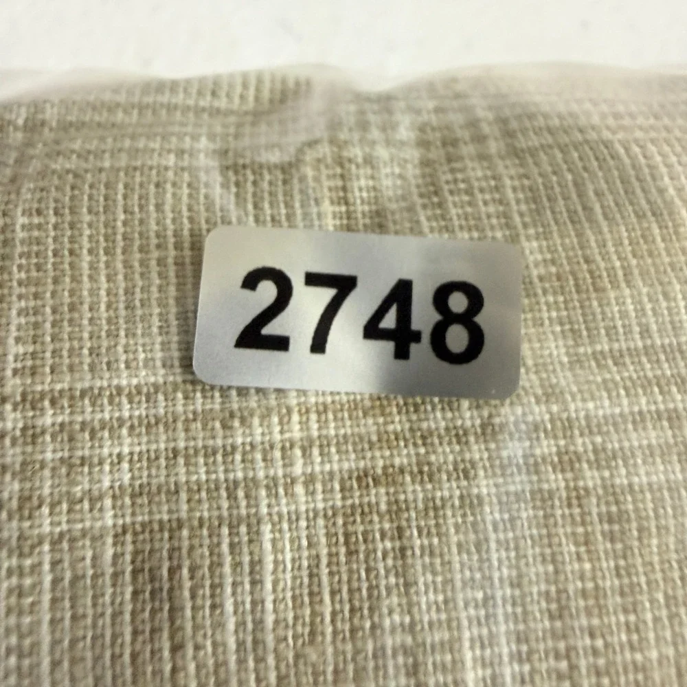 VTG J.Crew Linen Pants Men 34x30 Fit 36x28.5 Beige Tan Glen Plaid Oarsman Preppy - Picture 13 of 13